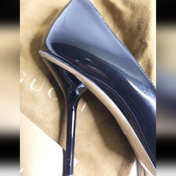 Classic Gucci Open Toe Horse Bit Pumps - Picture 3 of 10